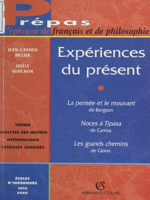 cover image of Expériences du présent